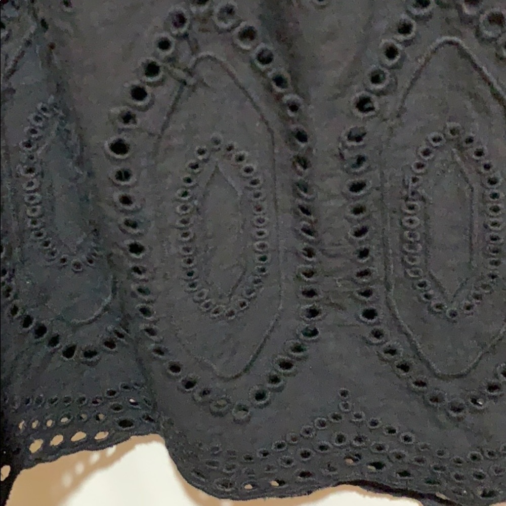 COVINGTON blk/eyelet cotton skirt.. SZ16: - Picture 1 of 6